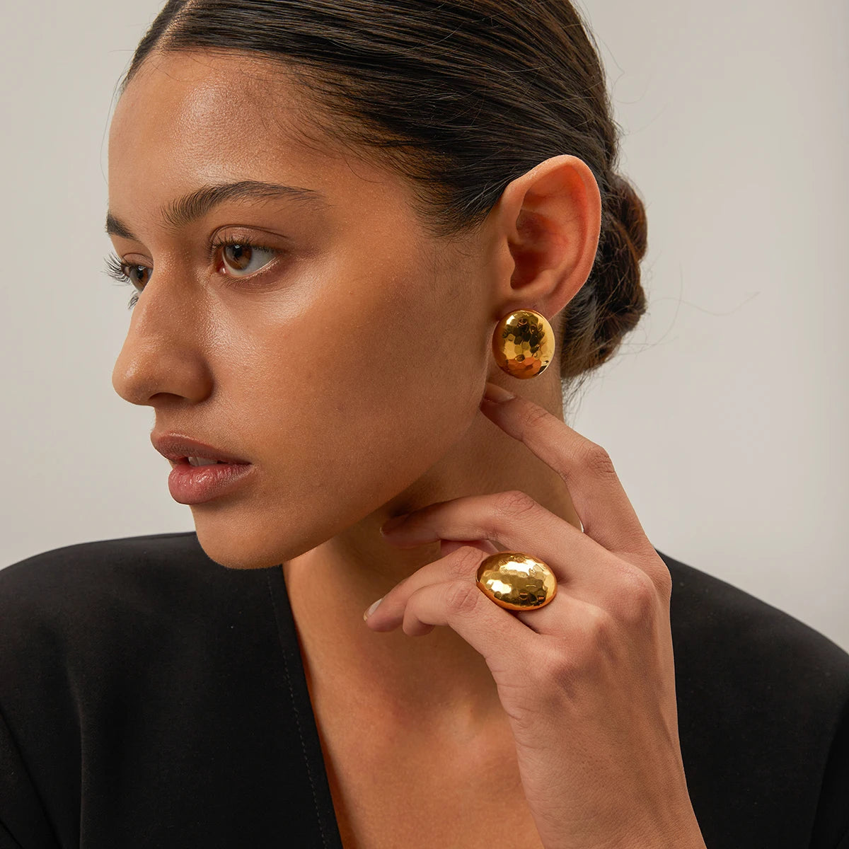 Oval Rings & Earrings