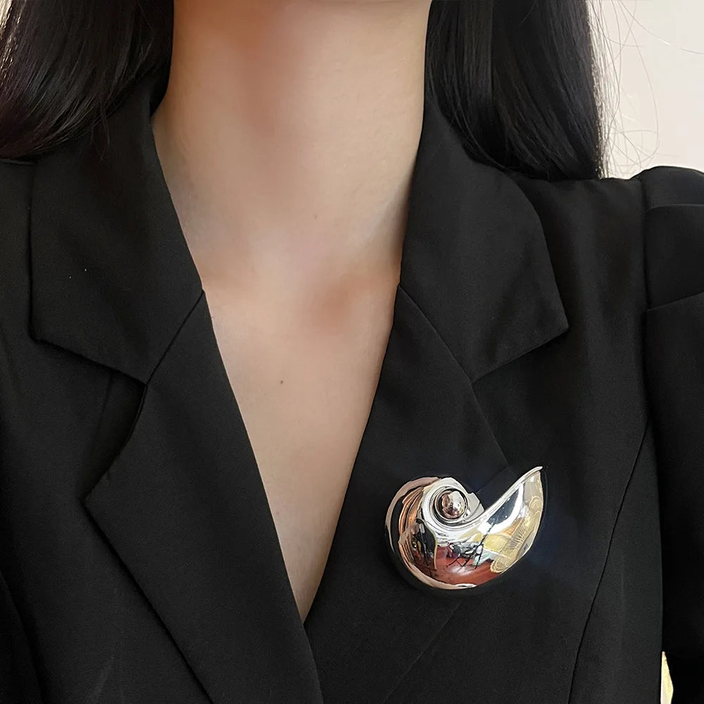 Nautilus Statement Brooch