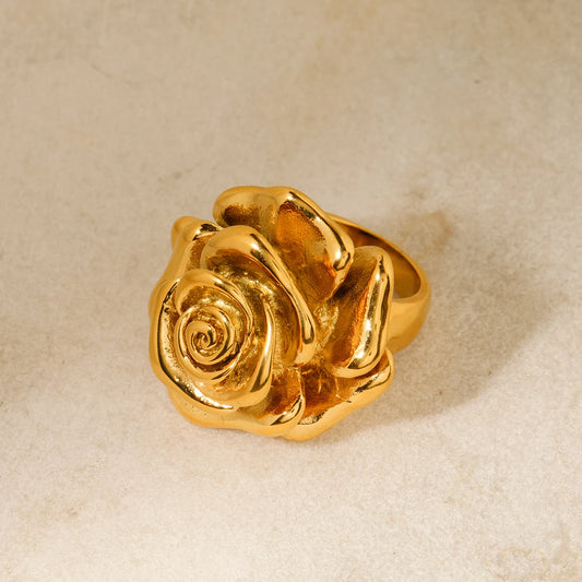 18K Gold Plating Rose Ring