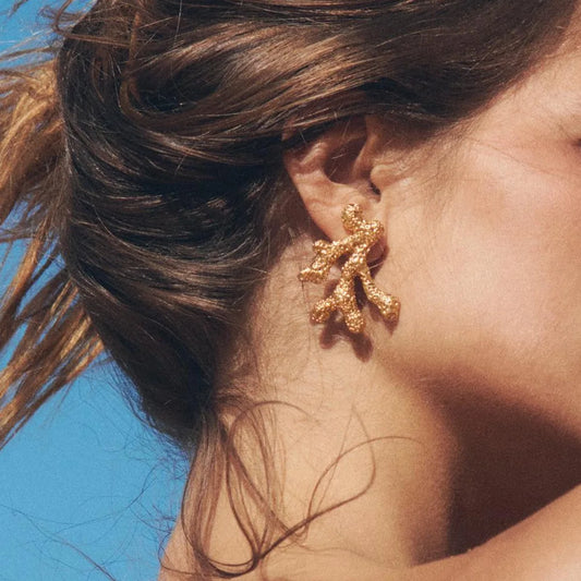 Surrealist Coral Shape Earrings
