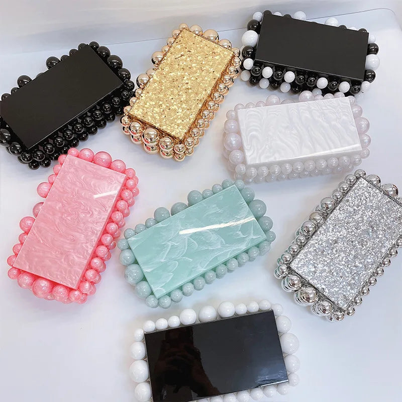 Acrylic Box Evening Cult Gaia Style Clutch Bags For Wedding Party Luxury