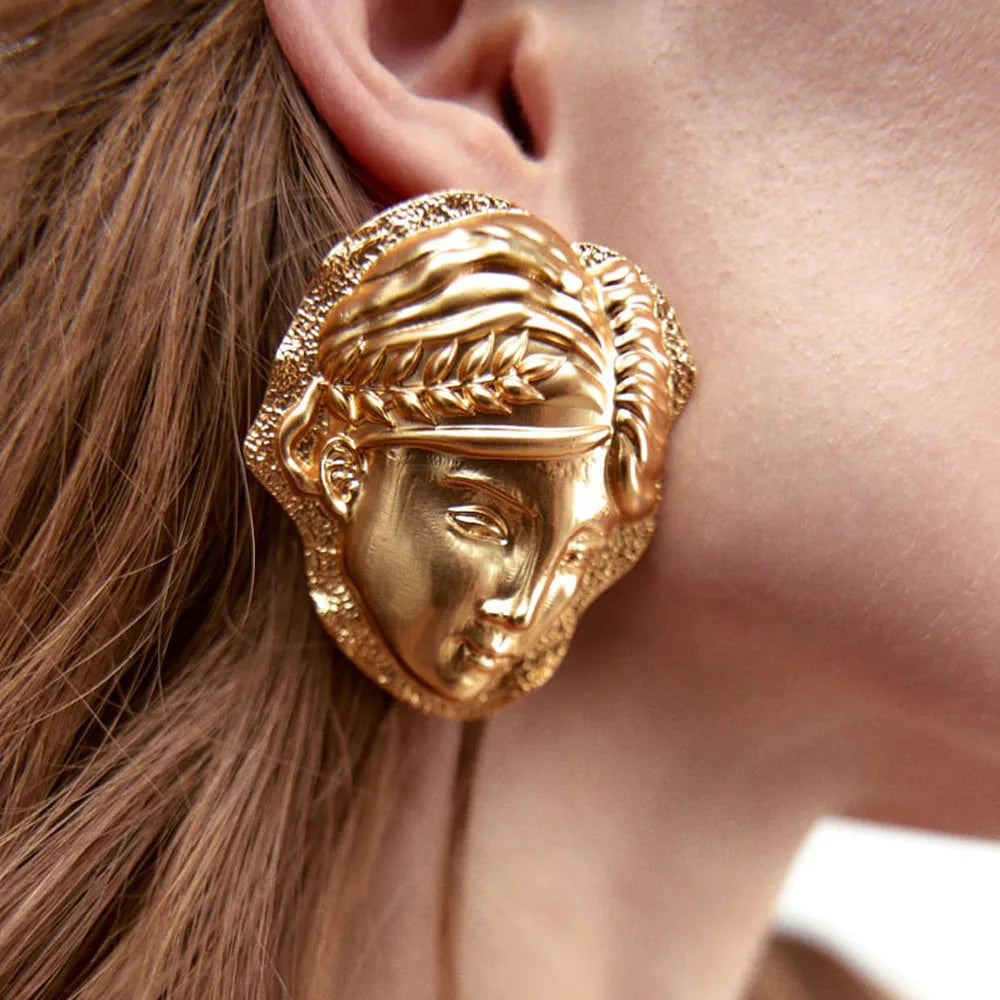 Surrealist Face Earring