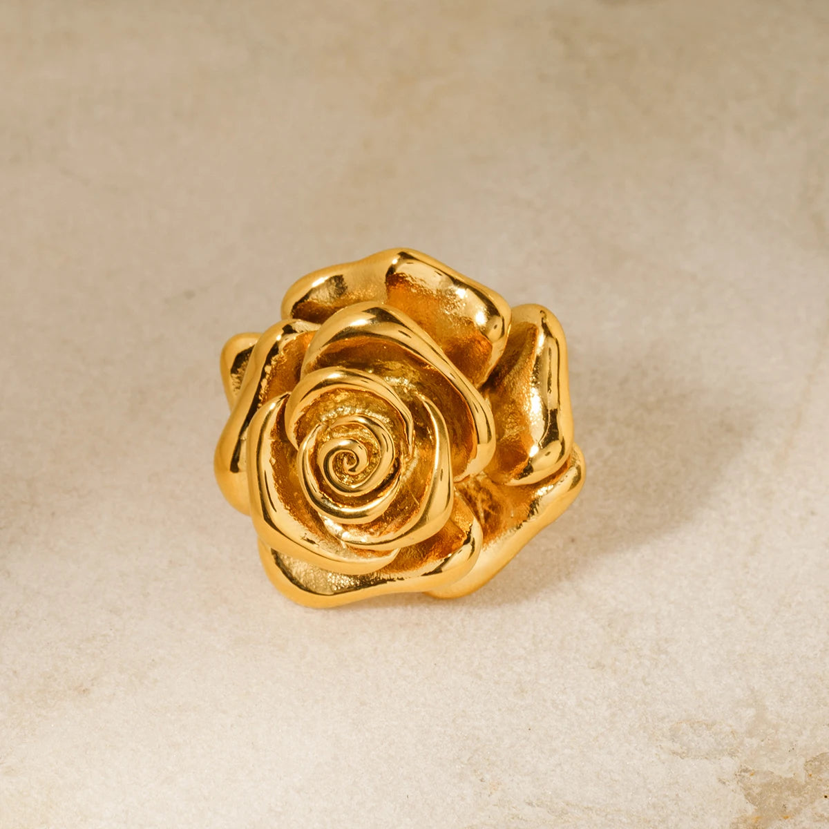18K Gold Plating Rose Ring