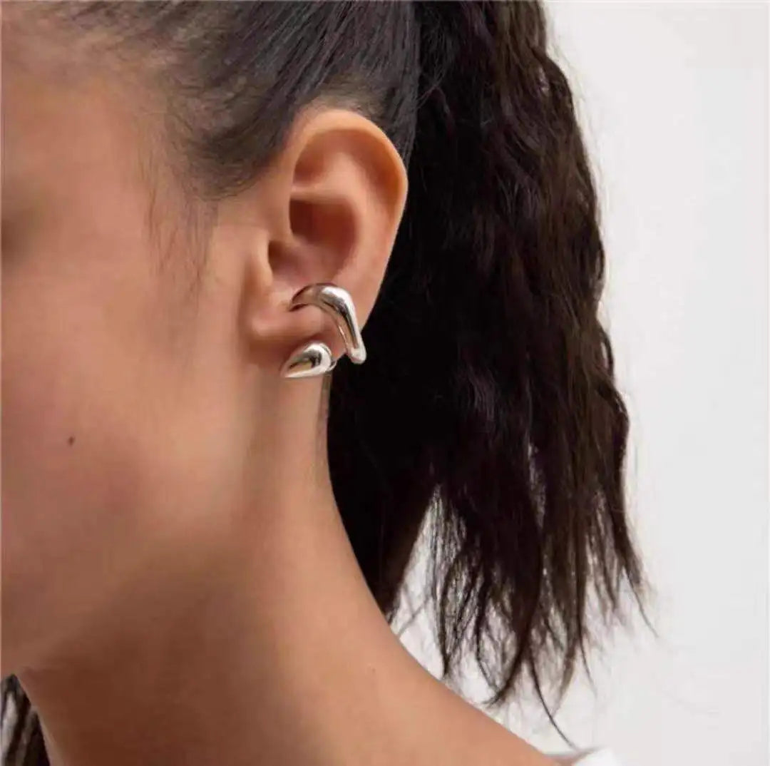 Assymetric Geometric Metal Ear Cuff