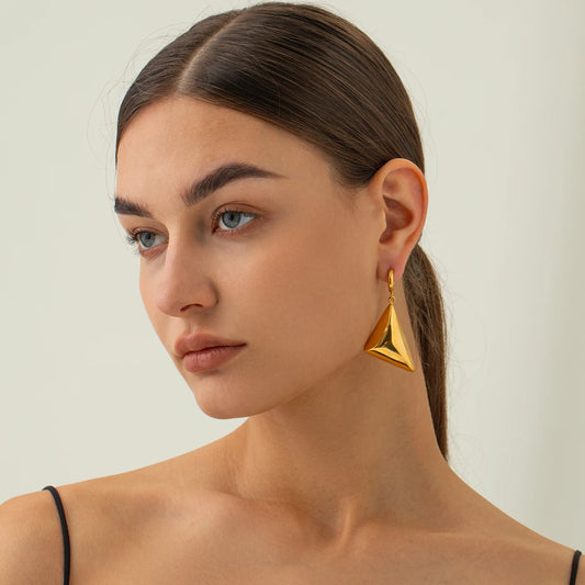 Triangle Drop Earrings