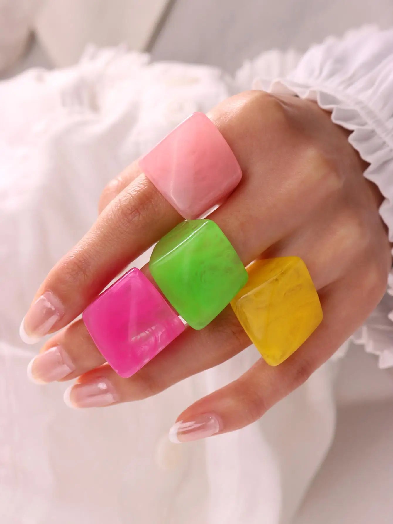 Resin Rings 3 Piece Set