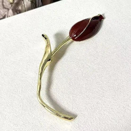 Statement Flower Tulip Brooch