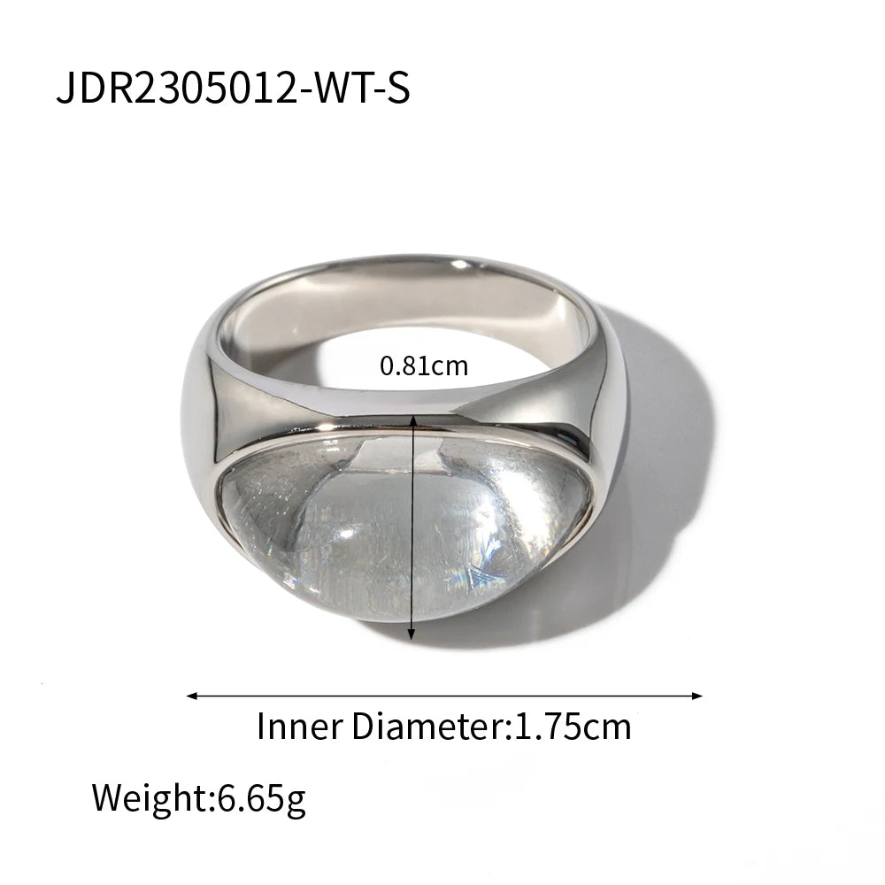 Irregular Adjustable Stackable Stainless Steel Rings