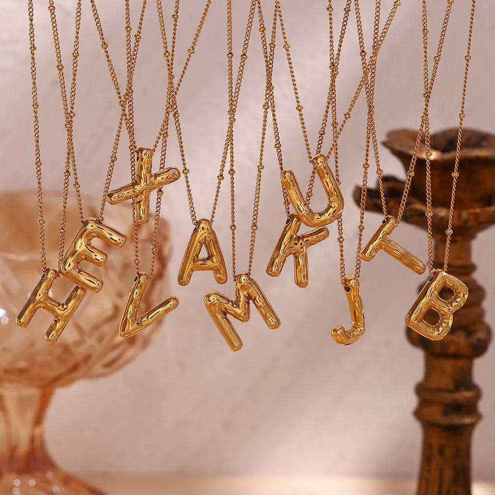 God Plated A - Z Letter Necklaces