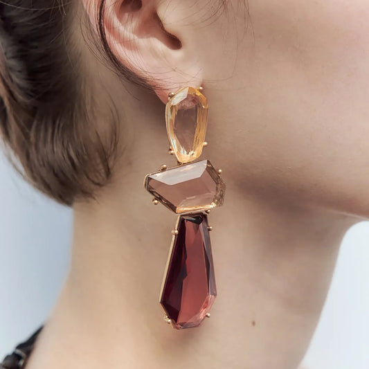 Chunky Crystal Earrings