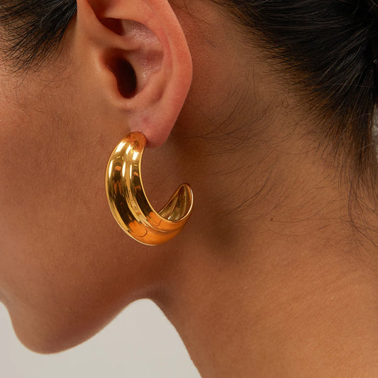 Chunky Hoop Earrings