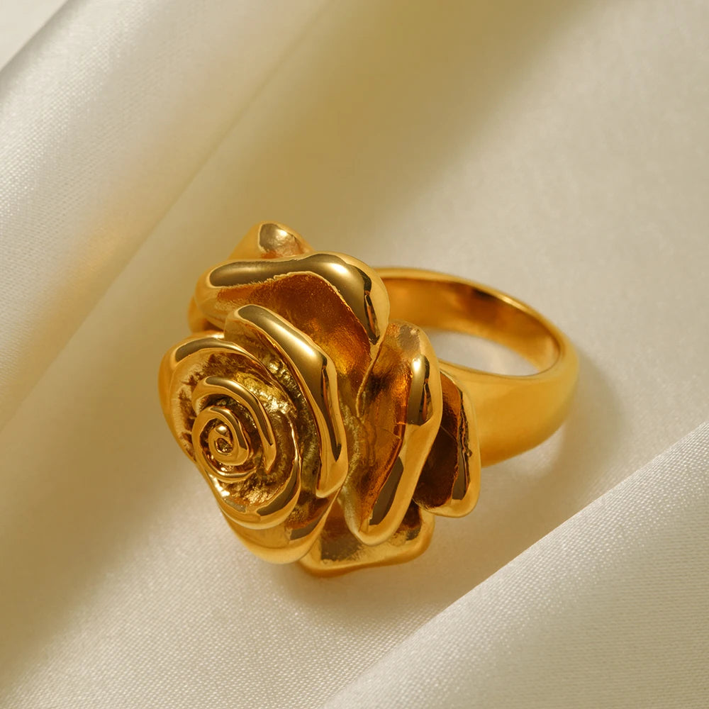 18K Gold Plating Rose Ring