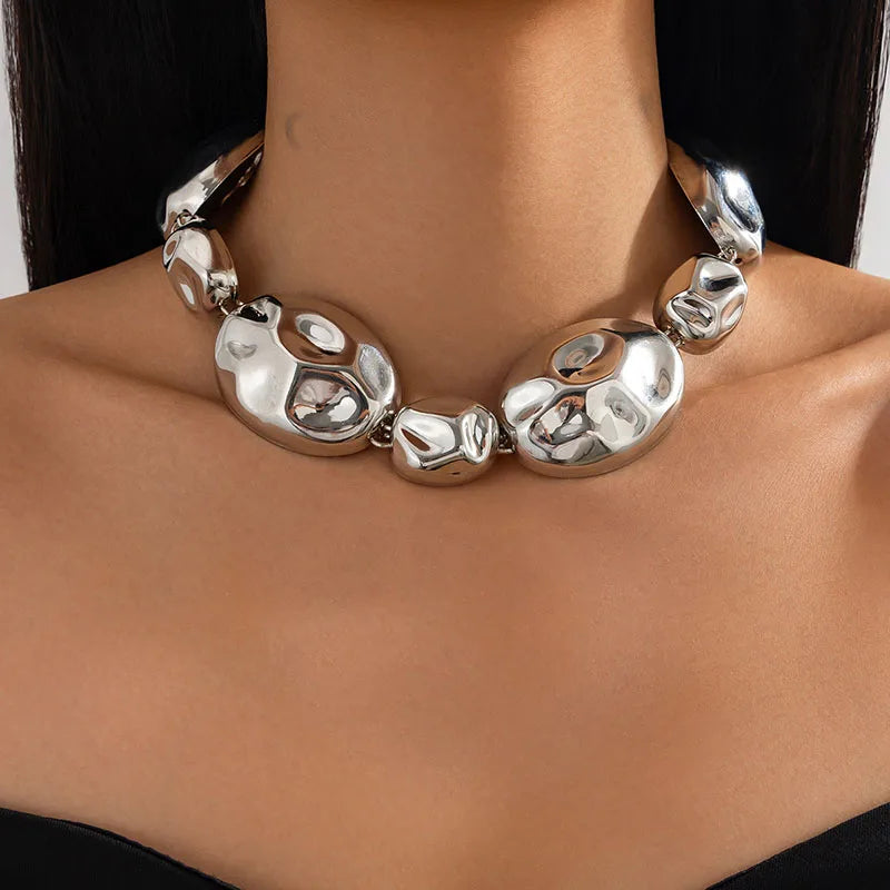 Silver Plated Statement Necklace