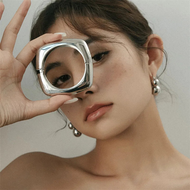 Geometric Square Cuff Bracelet