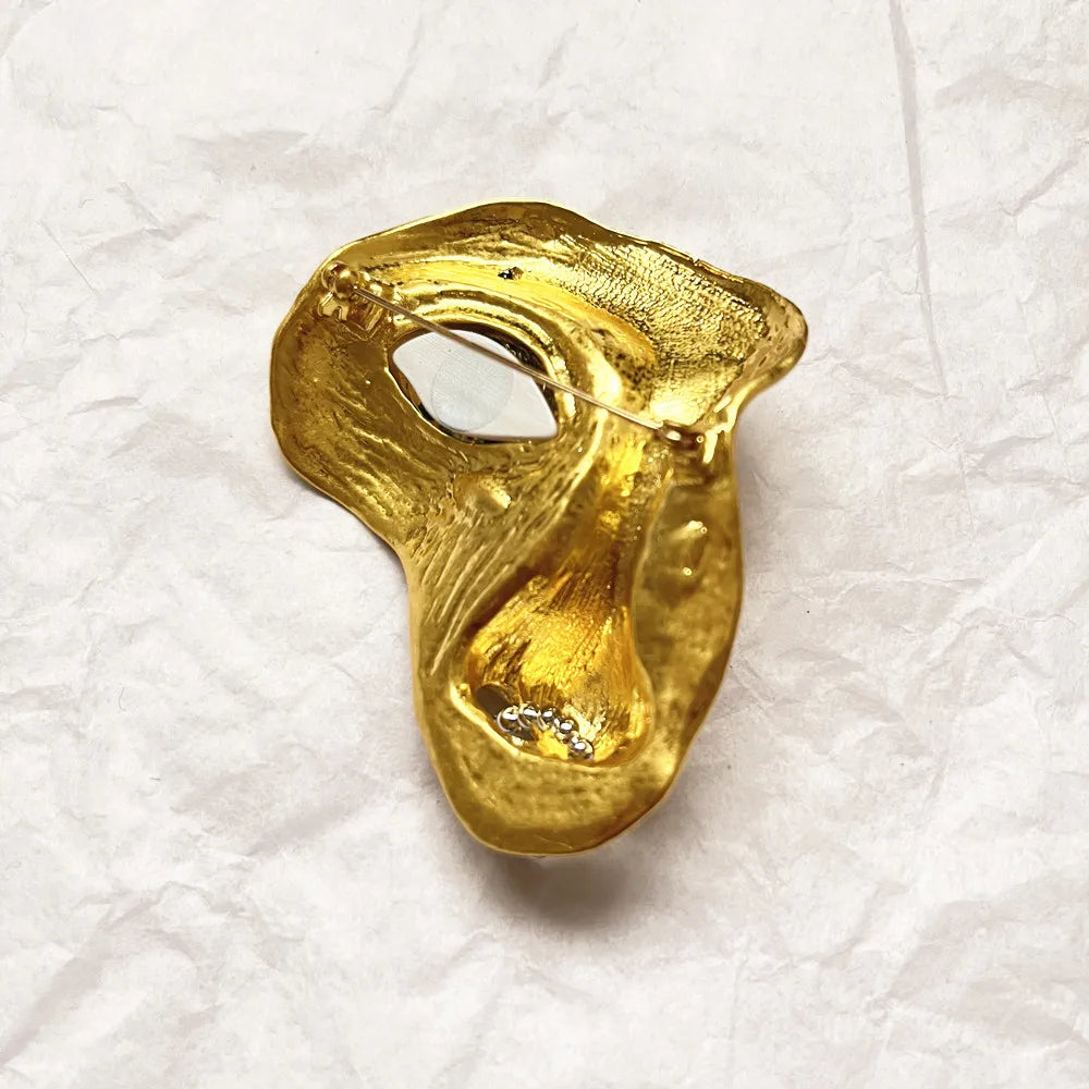 Schiaparelli Style Face Brooch