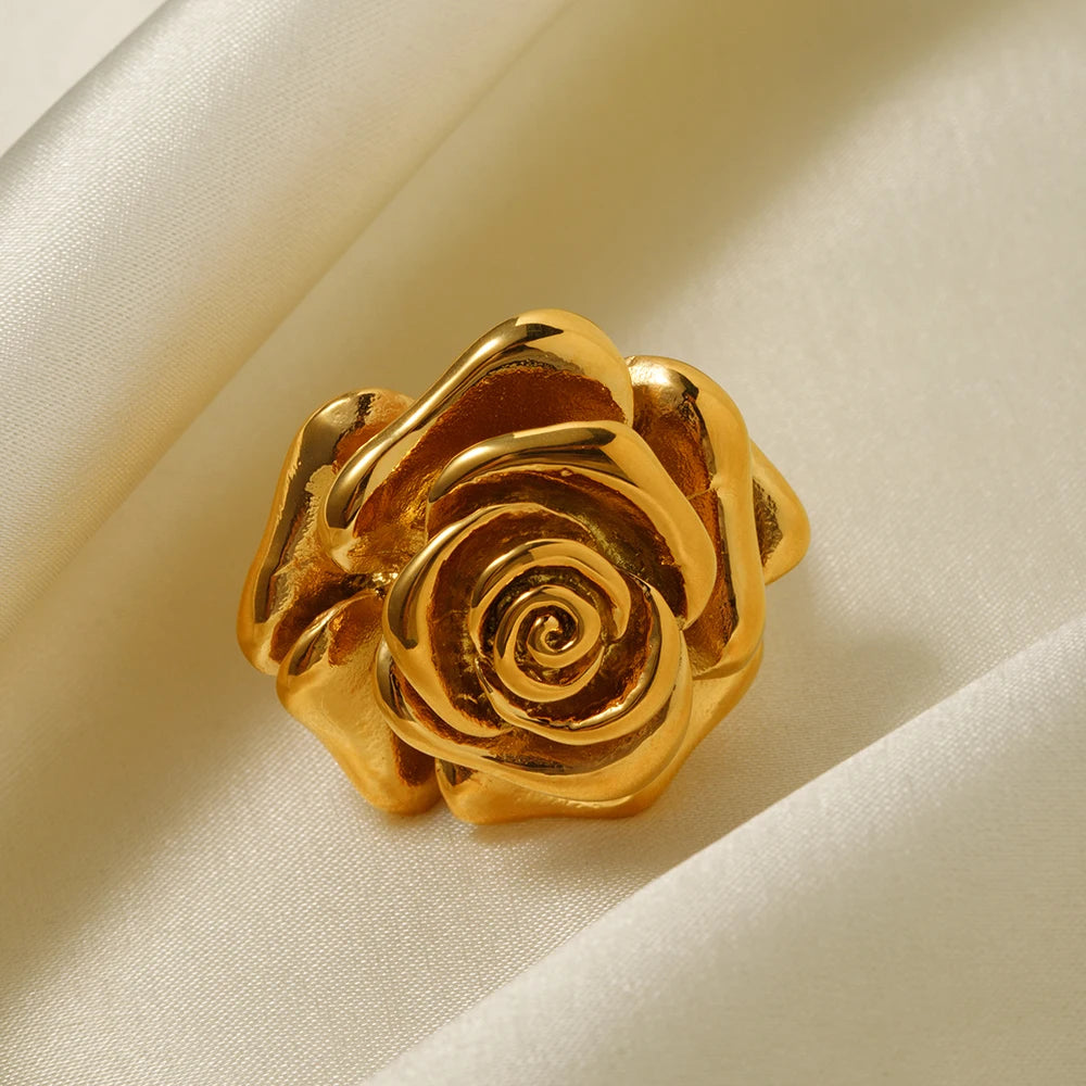 18K Gold Plating Rose Ring