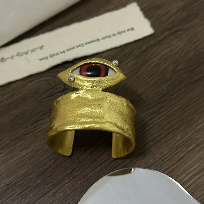 Surrealist Eyes Cuff Bracelet