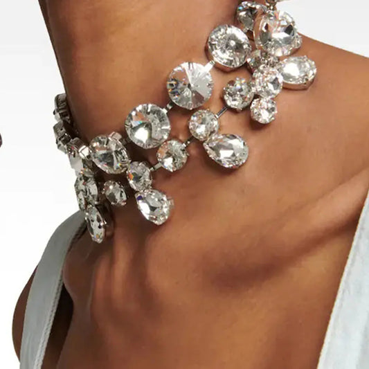 Crystal Rhinestone Choker Necklace