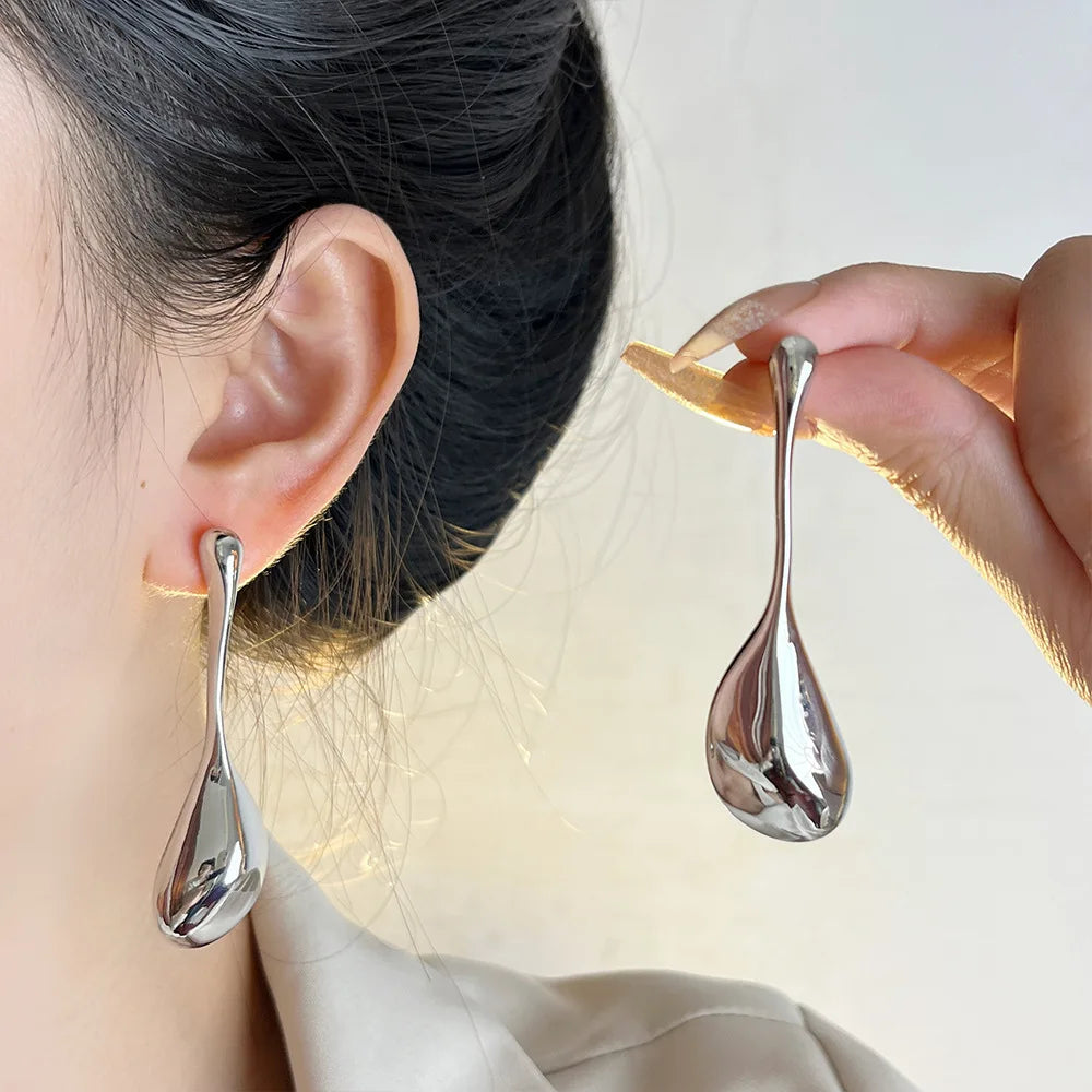 Long Irregular Droplet Earrings