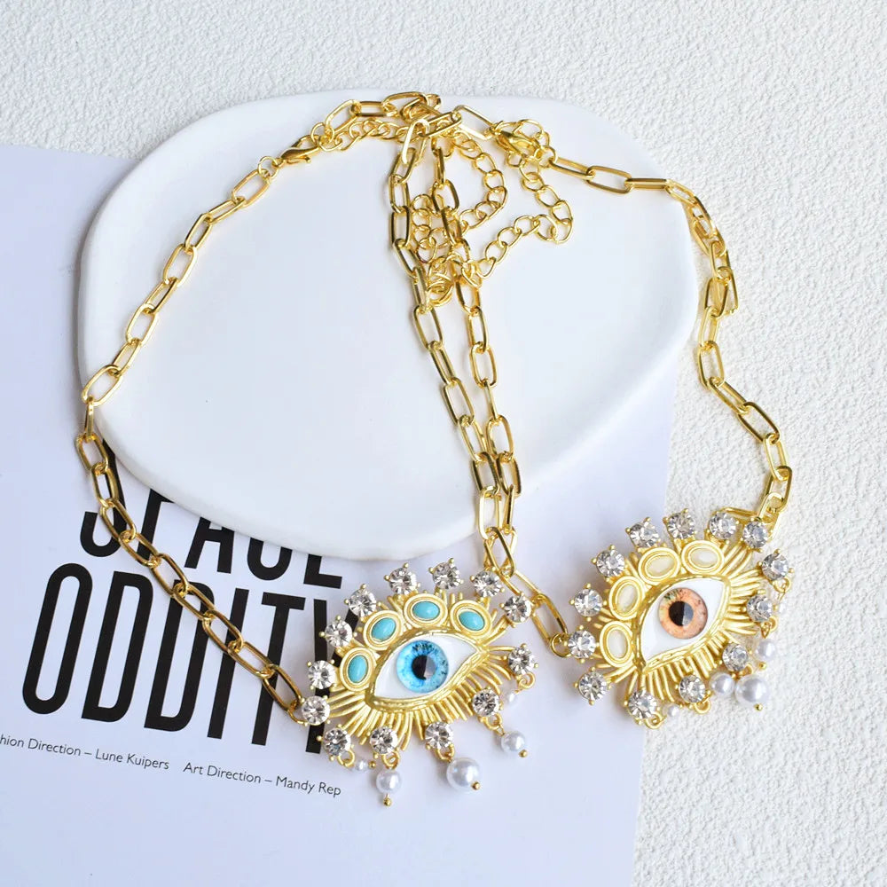 Vintage Style Evil Eye Necklace