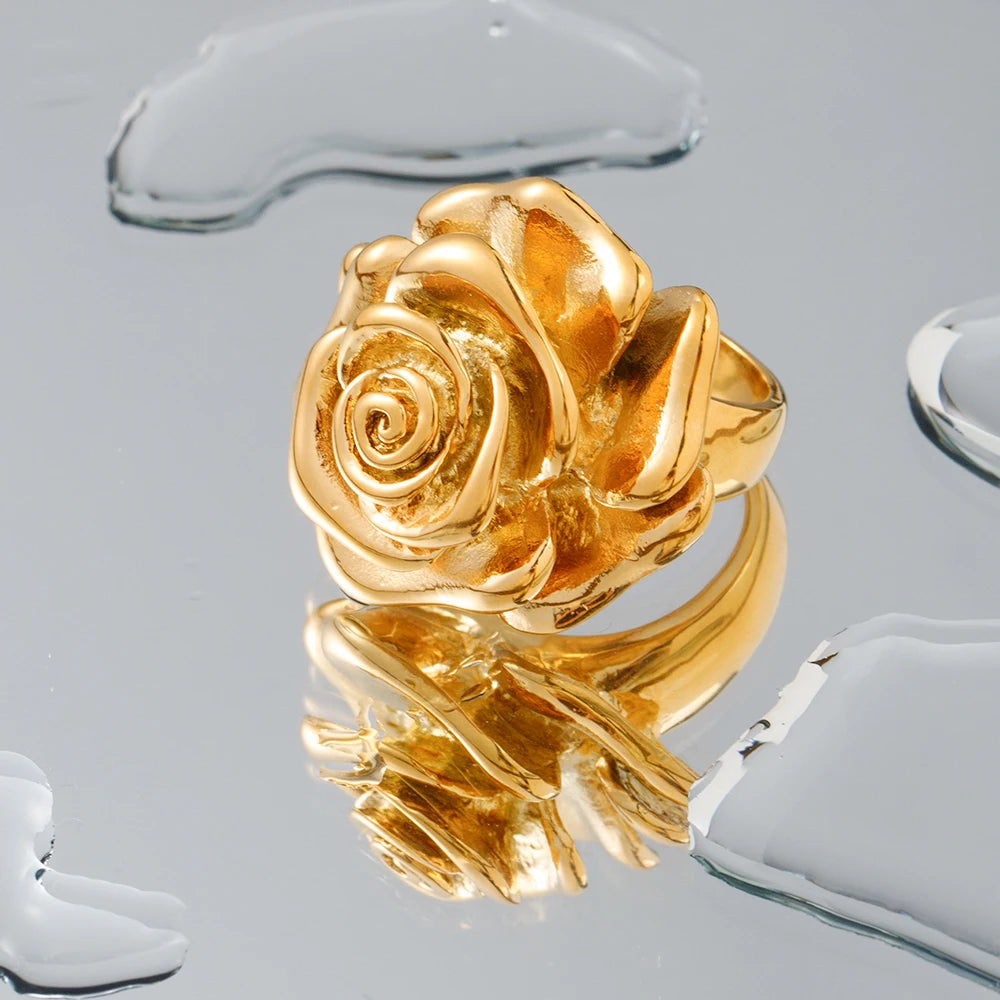 18K Gold Plating Rose Ring