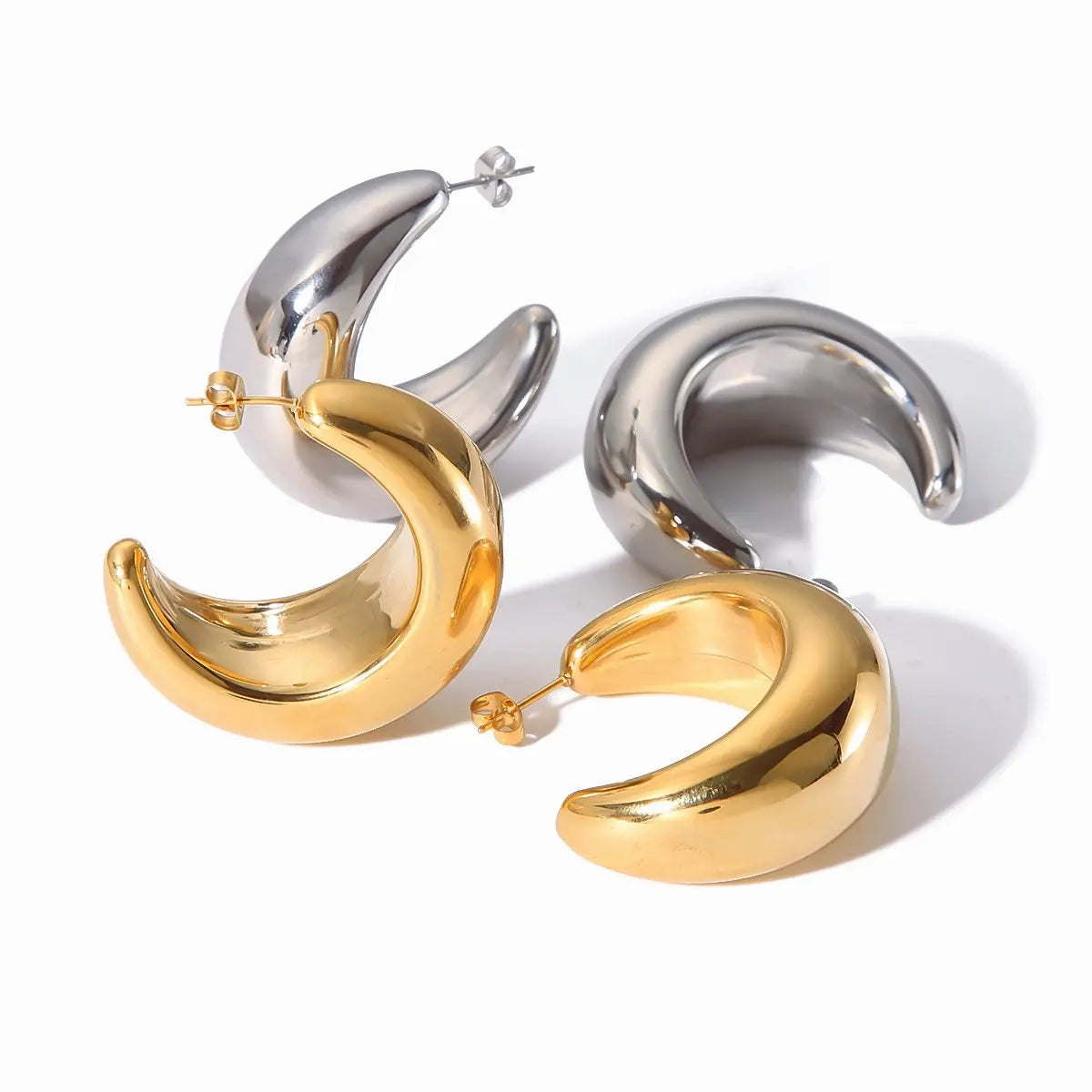 Chunky Sabine Hoop Earrings