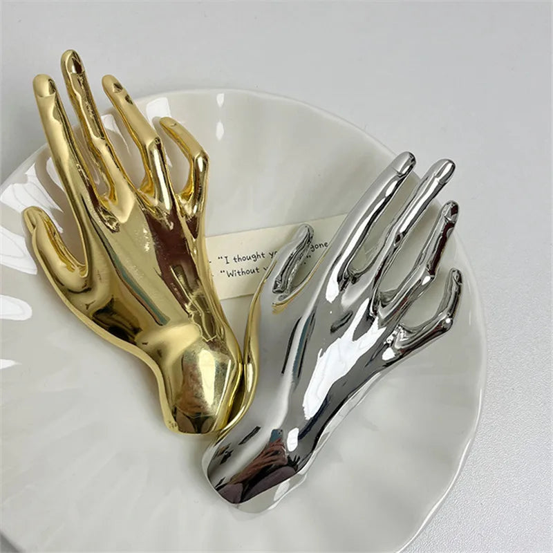 Hand Shaped Statement Brooch