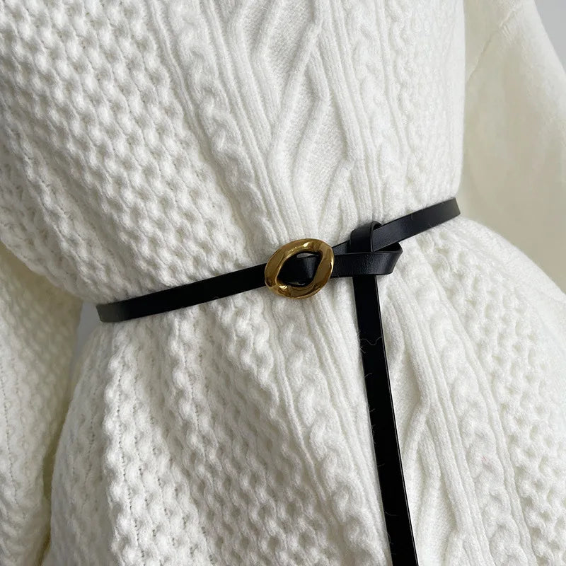 Thin Knotted Belt