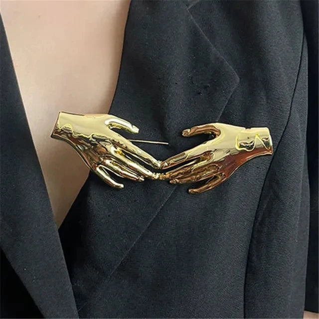 Hand Shaped Statement Brooch