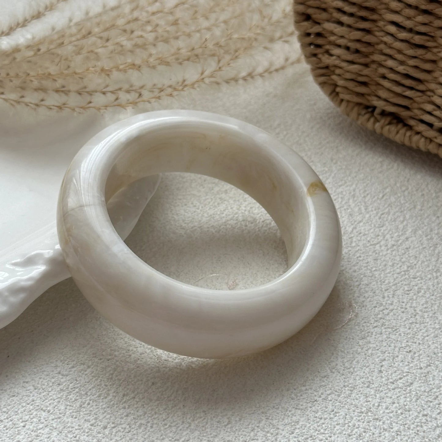 Irregular Acrylic Resin Chunky Bangles
