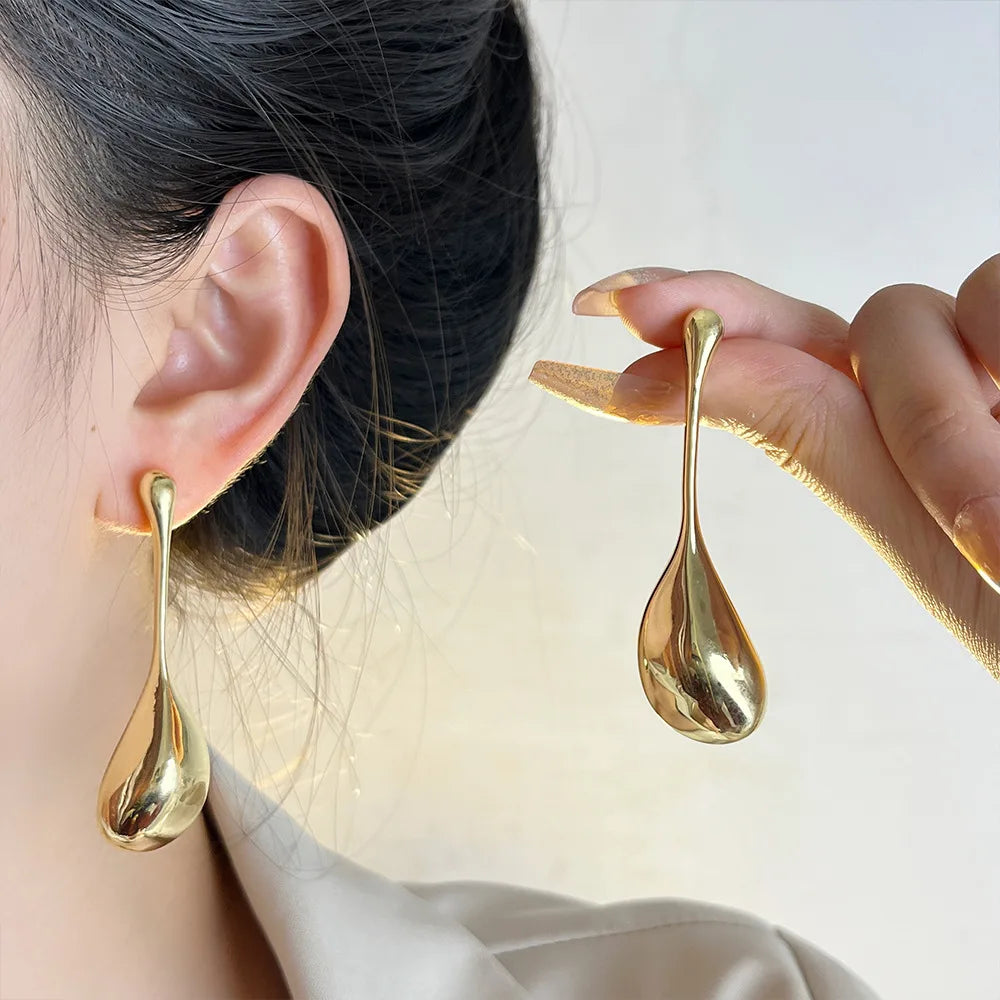 Long Irregular Droplet Earrings