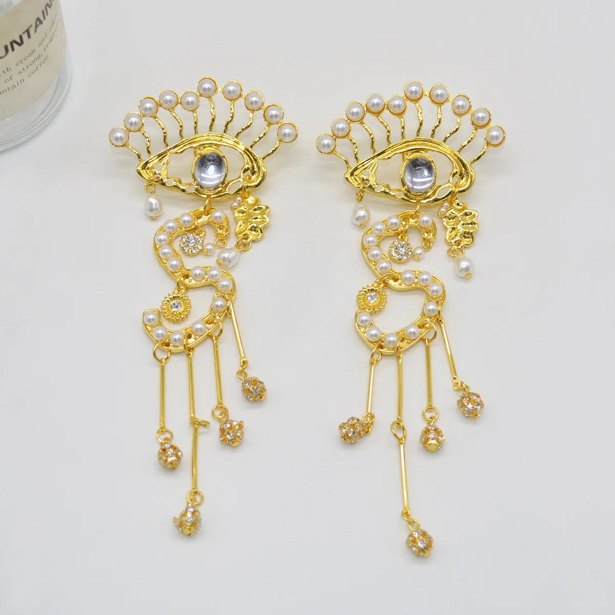 Eyes Surrealist Baroque Style Statement Earrings