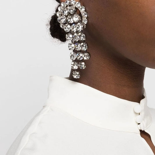 Tassel Crystal Rhinestone Ear Clip