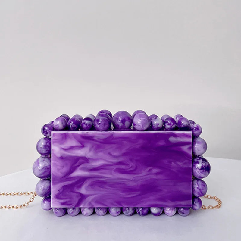 Eos Acrylic Box Evening Clutch Bags For Wedding Party Luxury