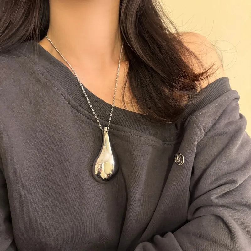 Water Bottle Droplet Pendant