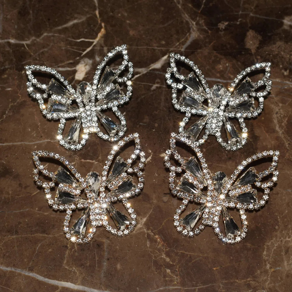 Butterfly Crystal Stud Earrings