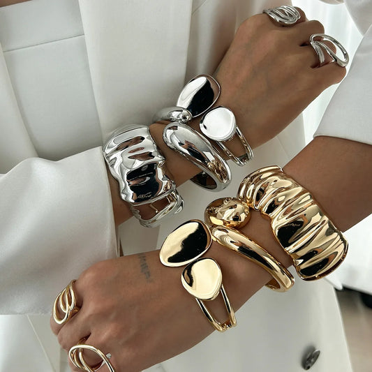 Statement Chunky Bangle Bracelets