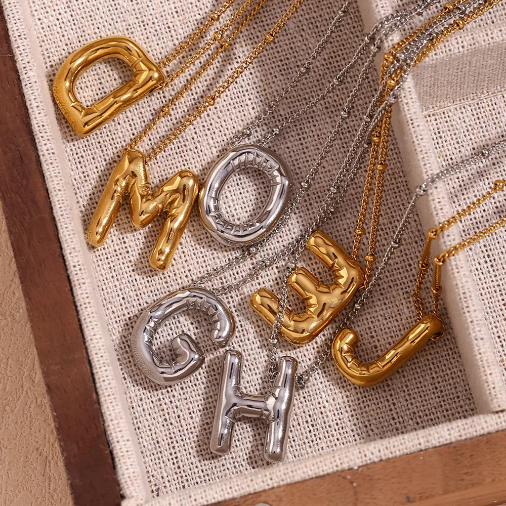 God Plated A - Z Letter Necklaces