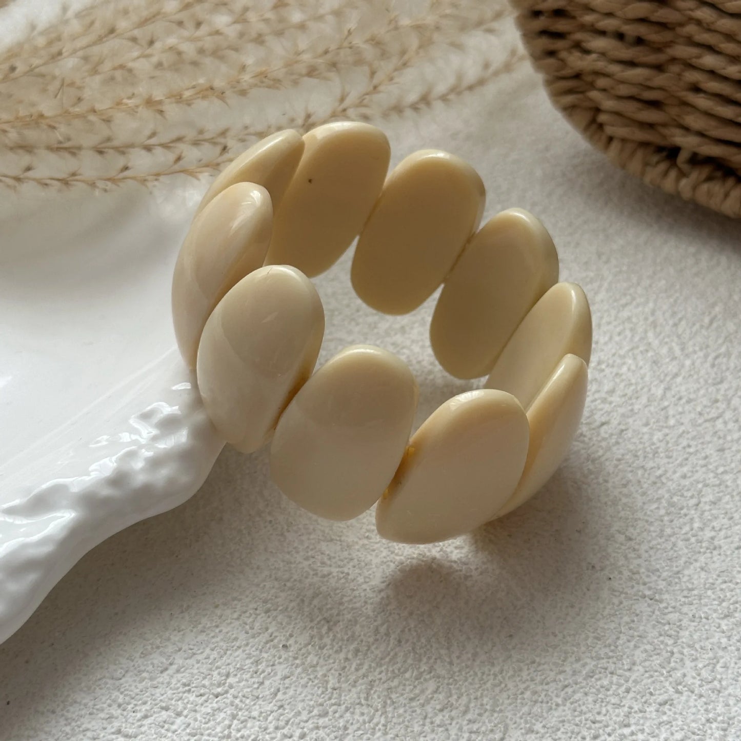 Irregular Acrylic Resin Chunky Bangles