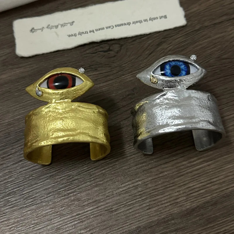 Surrealist Eyes Cuff Bracelet