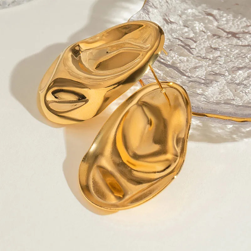 18K Gold Plated Statement Earrings