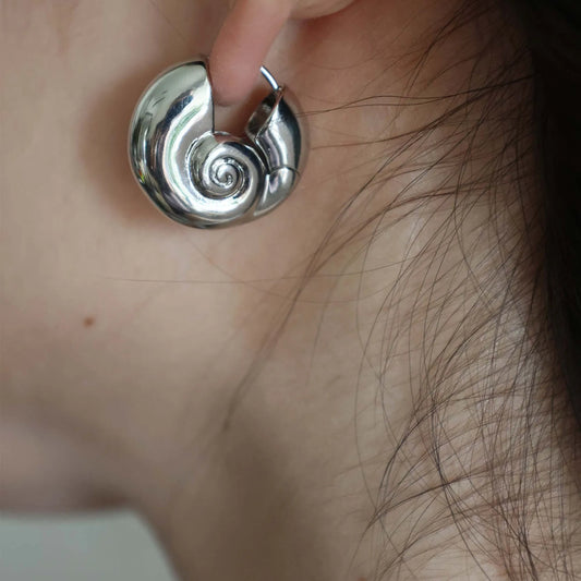 Conch Hoop Earrings