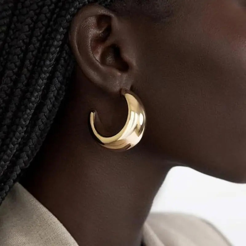 Chunky Sabine Hoop Earrings