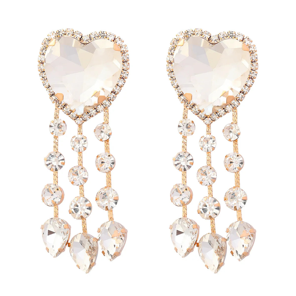 Crystal Hearts Magda Butrym Pendant Earrings