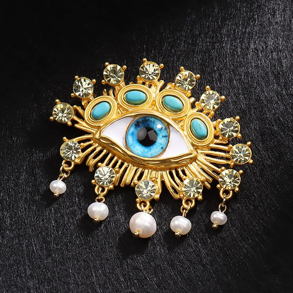 Vintage Schiaparelli Style Brooch  Baroque Pearl