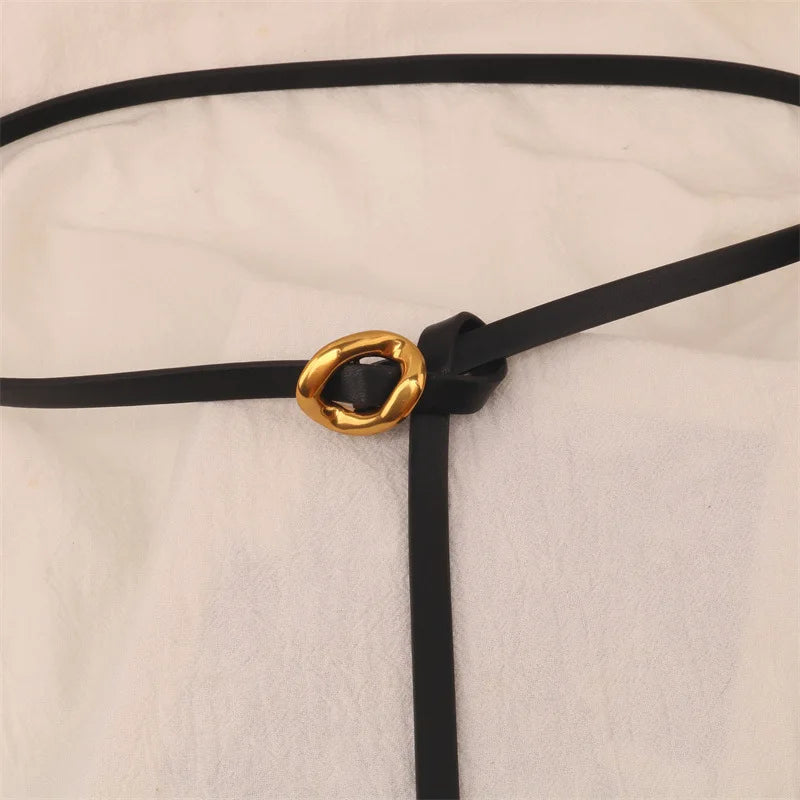 Thin Knotted Belt