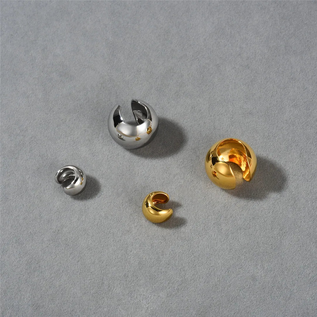 Earcuff Metal Ball-shaped Earrings