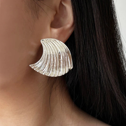 Statement Wave Chunky Earrings