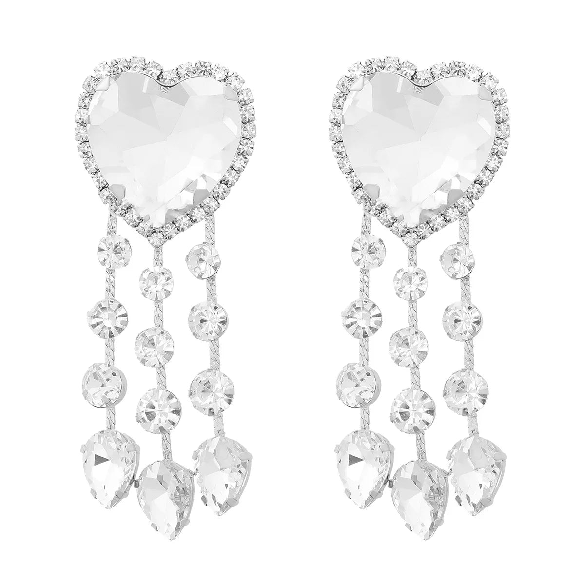 Crystal Hearts Magda Butrym Pendant Earrings