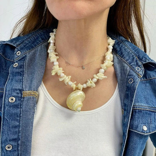 Ocean Conch Handmade Necklace Pendant